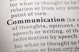 Dictionary definition of the word Communication.