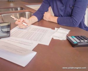 Person Doing Finances During Divorce